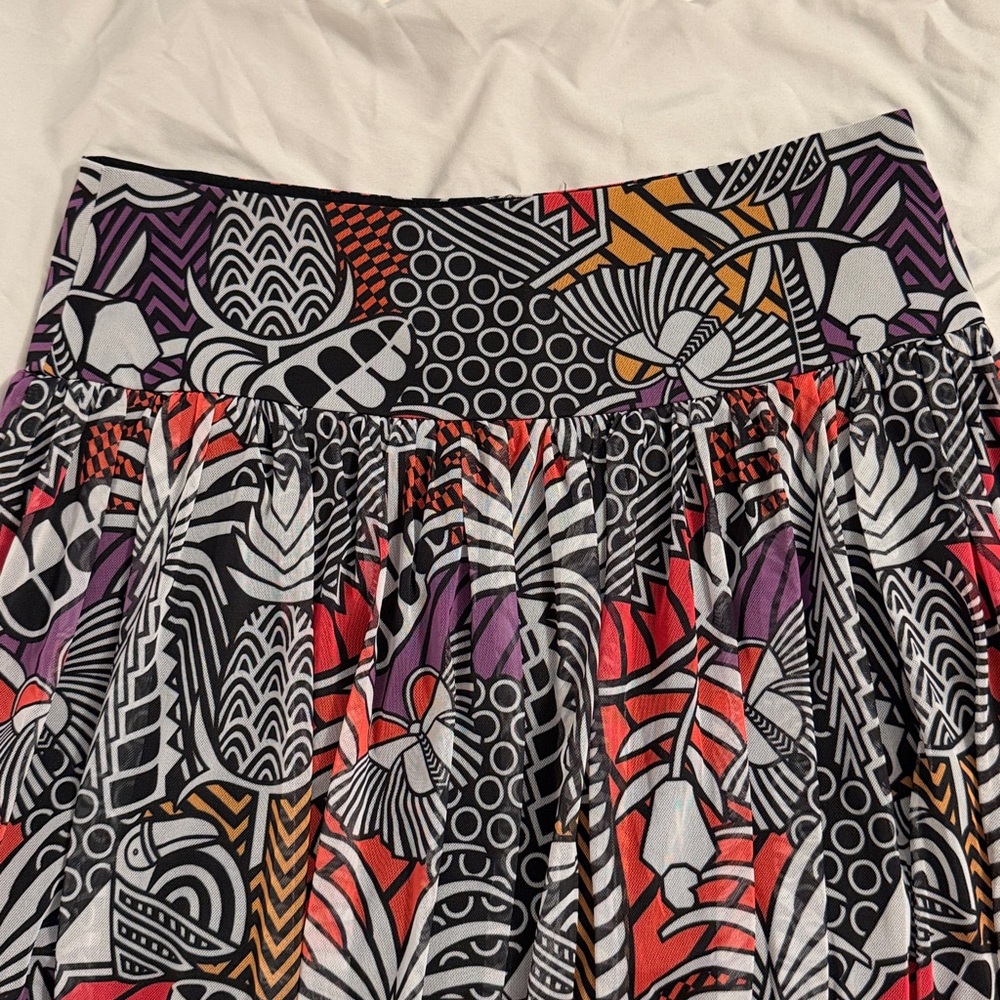Anthropologie Farm Rio Maxi Skirt Nouveau Color Size M NWT - Picture 7 of 12